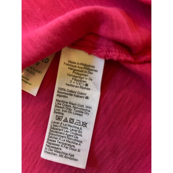 J.CREW Women's Short-Sleeve Girlfriend Crewneck Tee Size XL in Pink - Picture 6 of 8